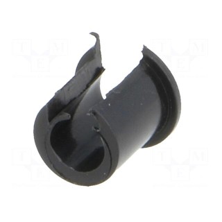 Adapter | thermoplastic | Øshaft: 4mm | black | Shaft: smooth