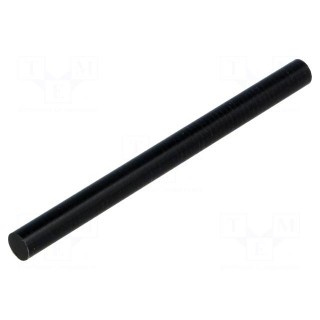 Adapter | thermoplastic | Øshaft: 6mm | Shaft len: 80mm | black