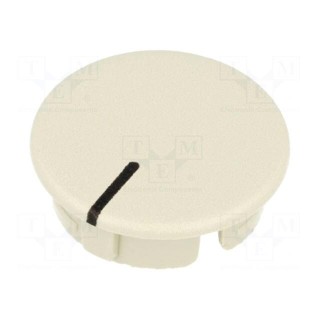 Cap | ABS | beige | push-in | Pointer: black | Application: A2516,A2616