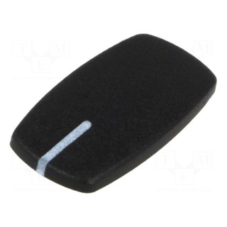 Cap | ABS | black | push-in | Pointer: white | Application: A2440