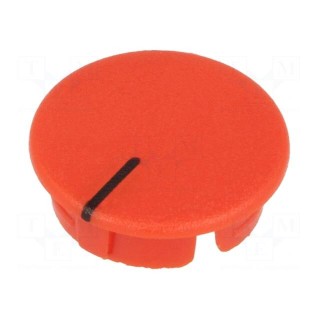 Cap | ABS | red | push-in | Pointer: black | Application: A2516,A2616