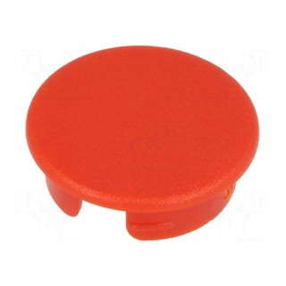 Cap | ABS | red | push-in | Application: A2540,A2640 | Shape: round