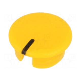 Cap | ABS | yellow | push-in | Pointer: black | Application: A2520,A2620