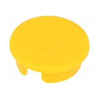 Cap | ABS | yellow | push-in | Application: A2513,A2613 | Shape: round
