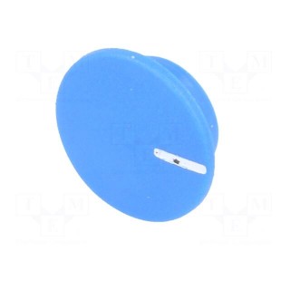 Cap | plastic | push-in | blue | Application: K21