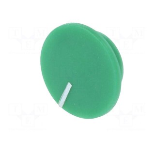 Cap | plastic | push-in | green | K21