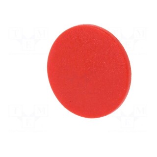 Cap | plastic | push-in | red | Application: K21