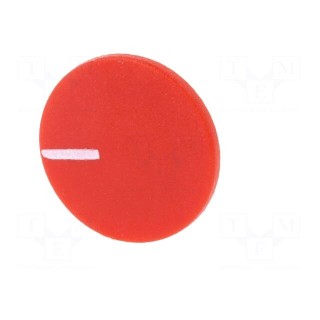 Cap | plastic | push-in | red | Application: K21