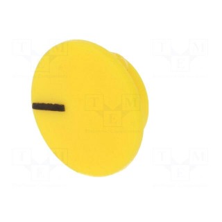 Cap | plastic | push-in | yellow | Application: K21