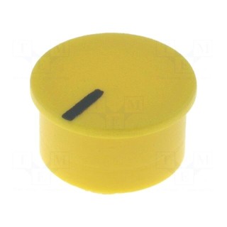 Cap | thermoplastic | push-in | Pointer: black | yellow