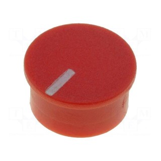 Cap | thermoplastic | push-in | Pointer: white | red