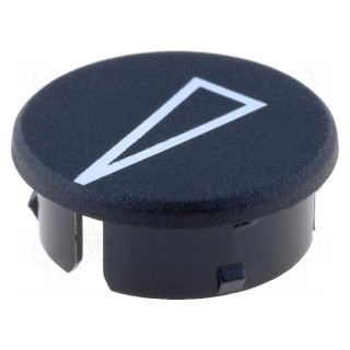 Cap | with pointer | polyamide | black | Application: for G21G knobs