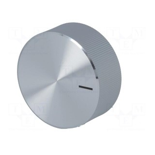 Knob | with pointer | aluminium,plastic | Øshaft: 6mm | Ø38.9x16mm
