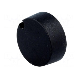 Knob | with pointer | plastic | Øshaft: 6mm | Ø40x16mm | black