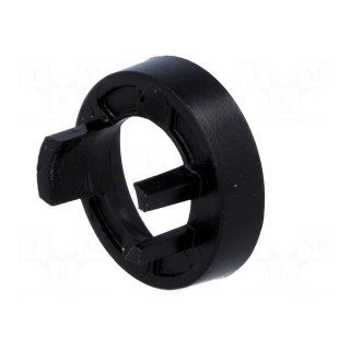 Nut cover | ABS | black | push-in | Ø: 16mm | Application: A2516,A2616