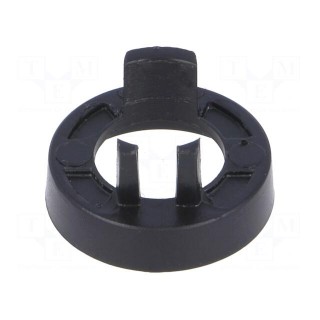 Nut cover | ABS | black | push-in | Ø: 16mm | Application: A2516,A2616