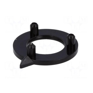 Pointer | polyamide | black | 15mm | -20÷70°C | Application: G15