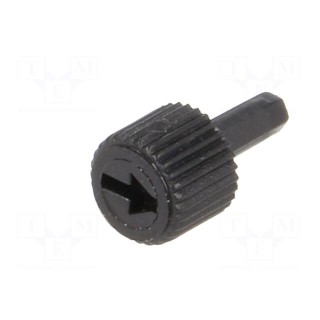 Knob | shaft knob | black | 10.8mm | for mounting potentiometers