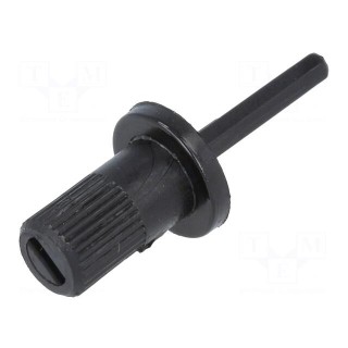 Knob | shaft knob | black | 12/13mm | for mounting potentiometers