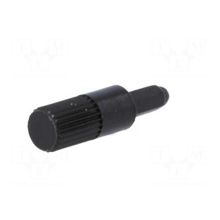 Knob | shaft knob | black | 13mm | for mounting potentiometers | CA9M