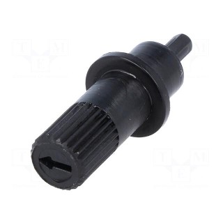 Knob | shaft knob | black | 20mm | for mounting potentiometers | CA9M
