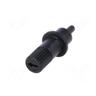 Knob | shaft knob | black | 20mm | Application: CA9M