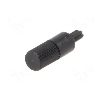 Knob | shaft knob | black | Ø4mm | for mounting potentiometers | CA6