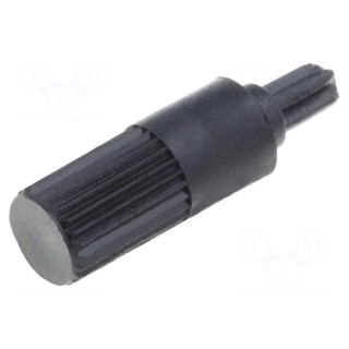 Knob | shaft knob | black | Ø4mm | Application: CA6