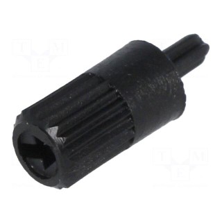 Knob | shaft knob | black | Ø5mm | for mounting potentiometers | CA6