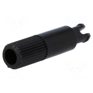 Knob | shaft knob | black | Ø6x19mm | Application: PT15N | B: 9mm