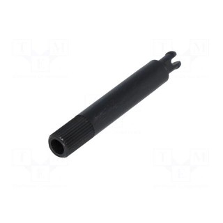Knob | shaft knob | black | Ø6x35mm | Application: PT15N | B: 9mm