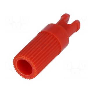 Knob | shaft knob | red | Ø6x12mm | Application: PT15N | B: 9mm