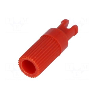 Knob | shaft knob | red | Ø6x12mm | for mounting potentiometers