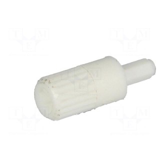 Knob | shaft knob | white | 10mm | Application: CA9M