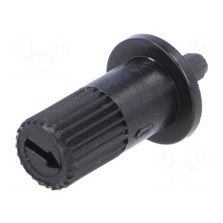 Knob | thumbwheel | black | 13mm | for mounting potentiometers | CA9M