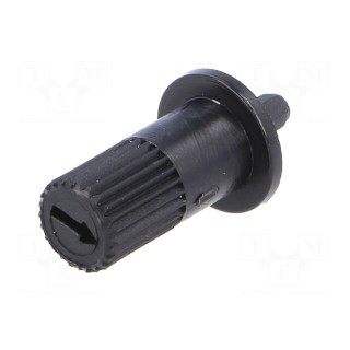 Knob | thumbwheel | black | 13mm | for mounting potentiometers | CA9M