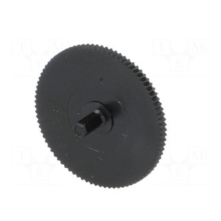 Knob | thumbwheel | black | Ø21mm | Application: CA9M