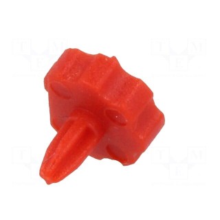 Knob | with pointer | red | Ø6.3mm | Application: CA6