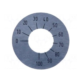 Scale | Range: 0 ÷ 100,270° | Ø26mm | Øhole: 10mm