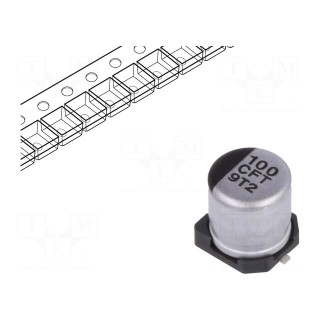 Capacitor: electrolytic | low impedance | 100uF | 16VDC | Case: C | FT