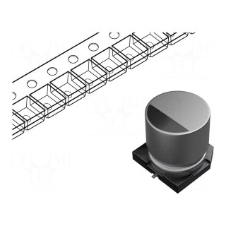 Capacitor: electrolytic | SMD | 330uF | 50VDC | Ø12.5x13.5mm | 2000h