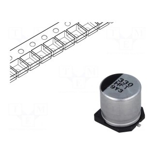 Capacitor: electrolytic | low ESR | SMD | 330uF | 50VDC | Ø10x10.2mm