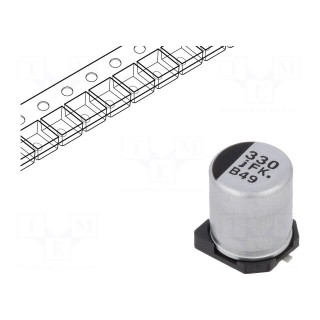 Capacitor: electrolytic | low impedance | SMD | 330uF | 6.3VDC | ±20%