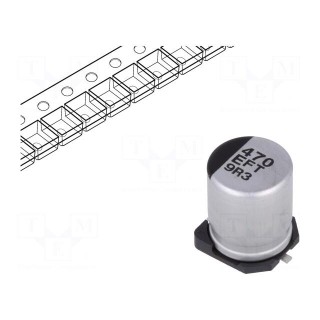 Capacitor: electrolytic | low impedance | 470uF | 25VDC | Case: F | FT
