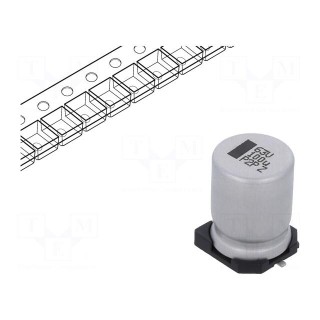 Capacitor: electrolytic | SMD | 100uF | 63VDC | 10x10x14mm | ±20% | 5000h