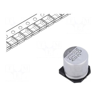 Capacitor: electrolytic | SMD | 220uF | 50VDC | ±20% | -55÷105°C | 2000h