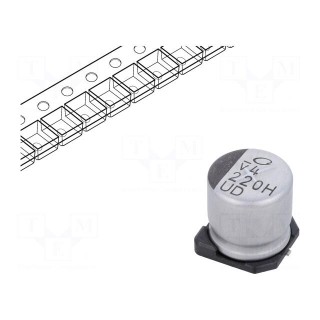Capacitor: electrolytic | SMD | 220uF | 50VDC | Ø10x10mm | ±20% | 5000h