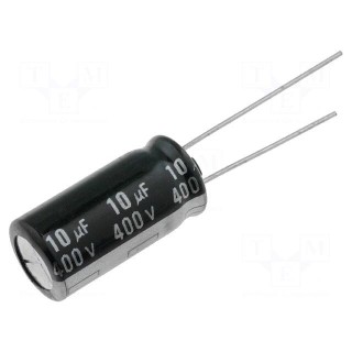 Capacitor: electrolytic | 10uF | 400VDC