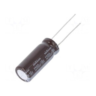 Capacitor: electrolytic | low ESR | THT | 1200uF | 16VDC | Ø10x27mm