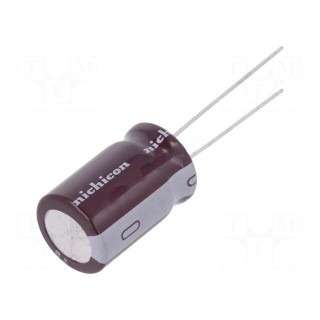 Capacitor: electrolytic | THT | 220uF | 250VDC | Ø16x40mm | Pitch: 7.5mm